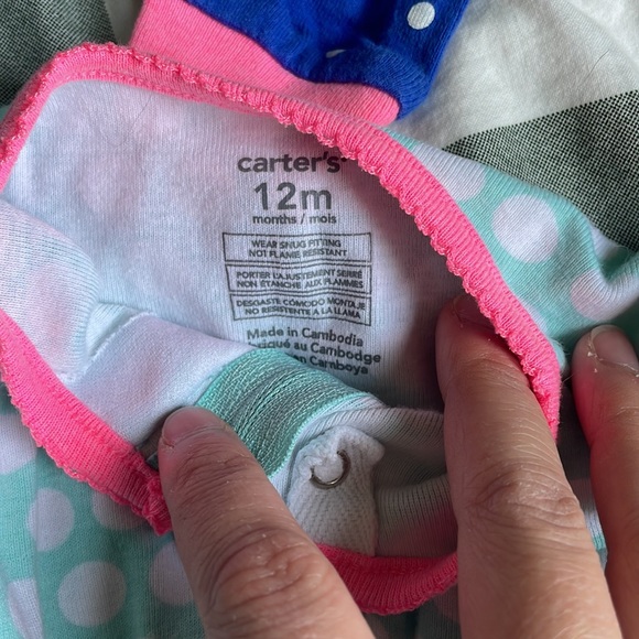 Carter’s footless pajama lot - Picture 2 of 2